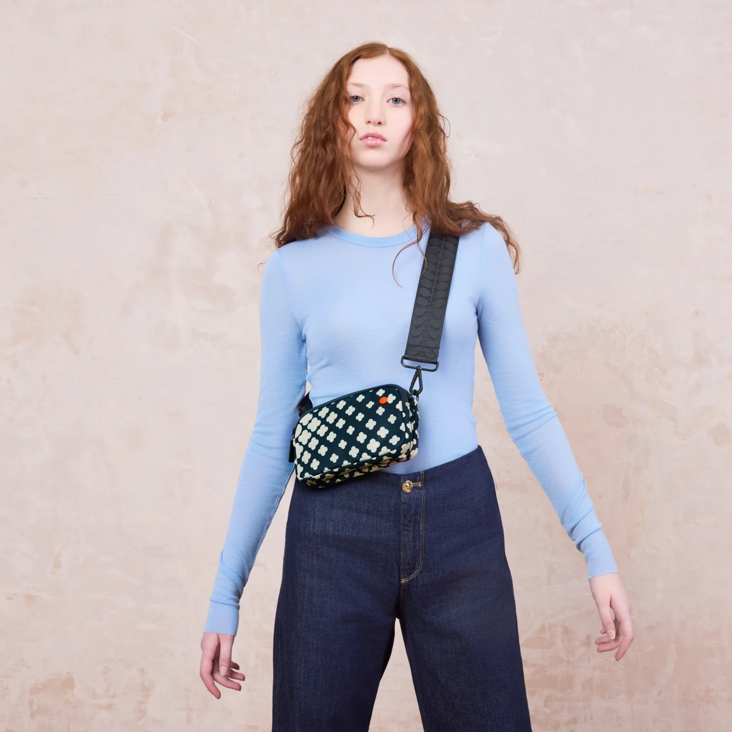 Tripod Crossbody Bag - Flower Galaxy Midnight - Image 5