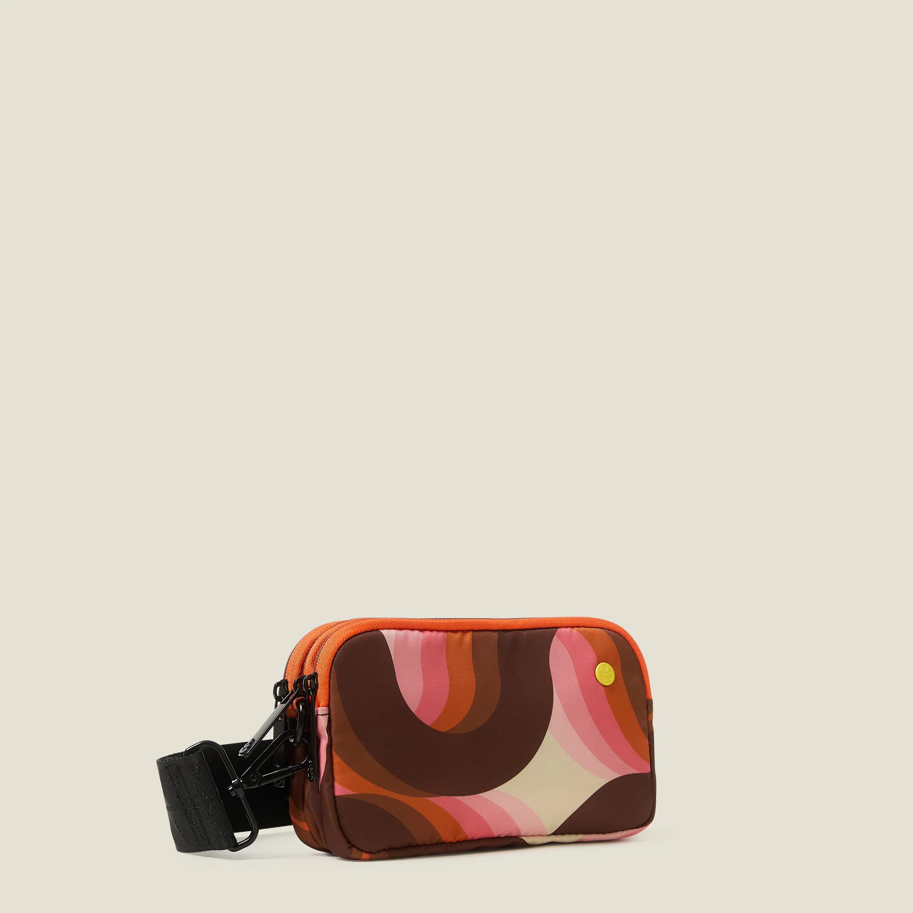 Tripod Crossbody Bag - Rolling Waves Rose - Image 3