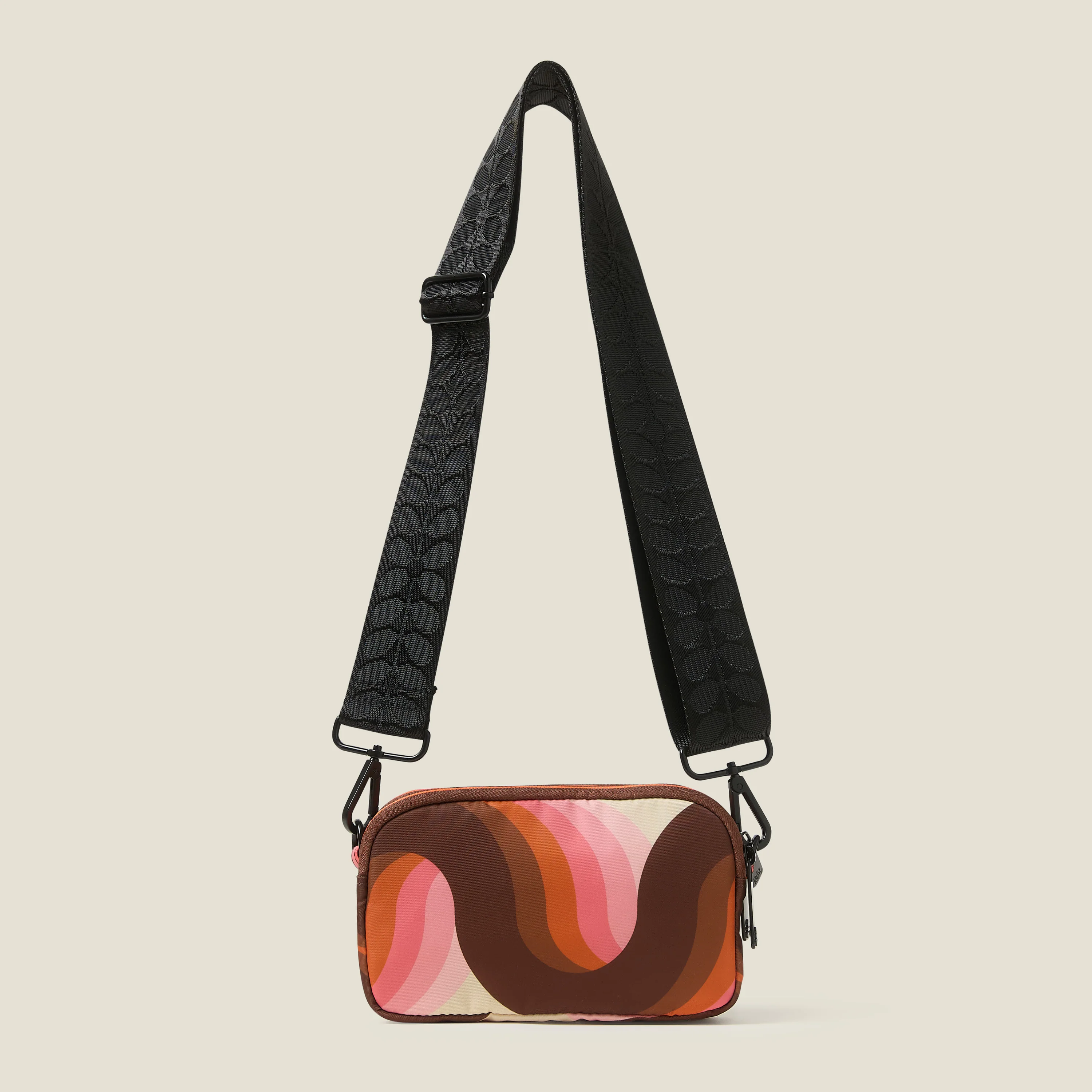 Tripod Crossbody Bag - Rolling Waves Rose - Image 4