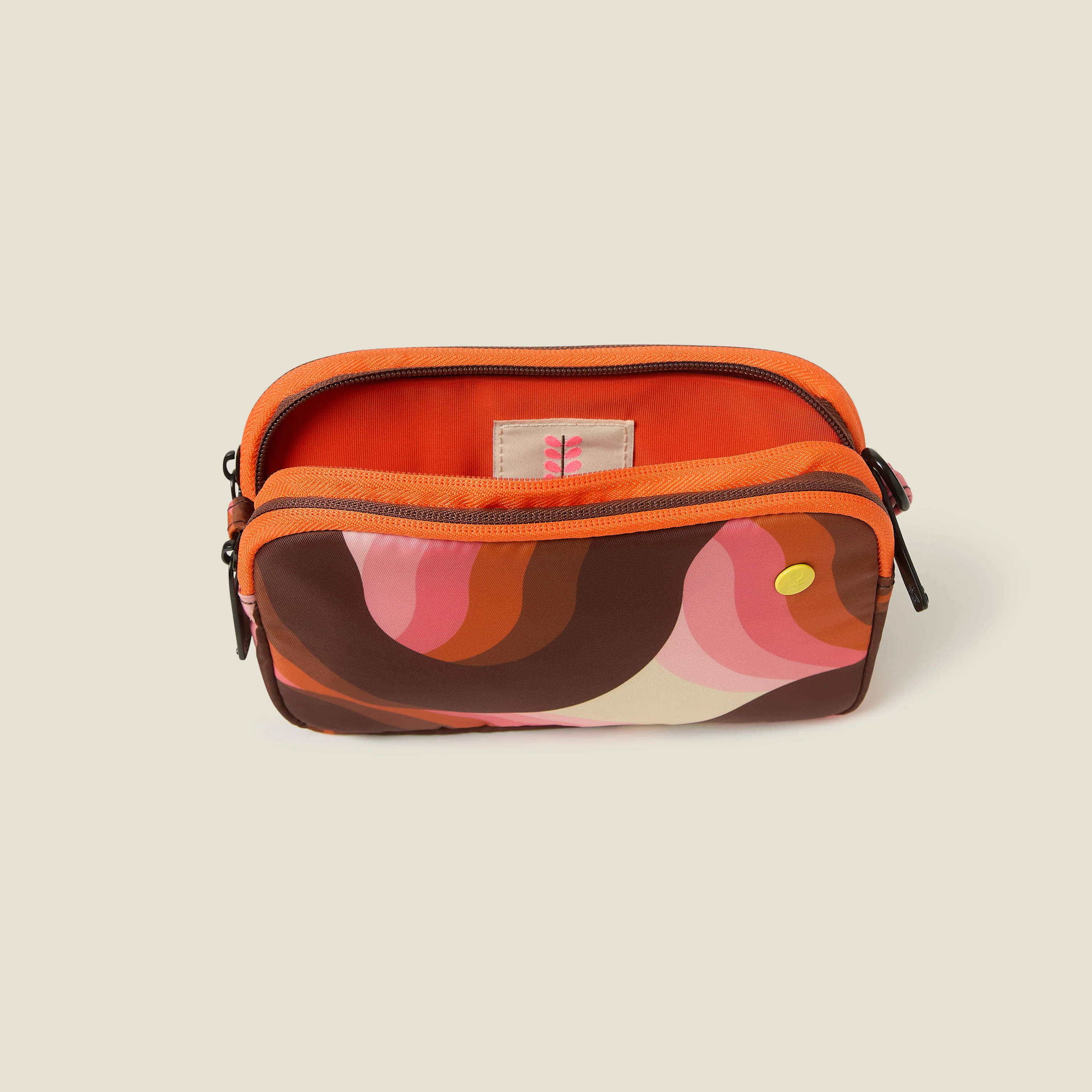 Tripod Crossbody Bag - Rolling Waves Rose - Image 5