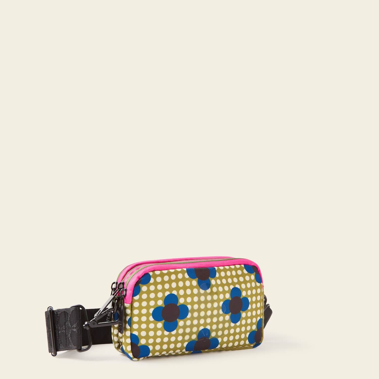 Tripod Crossbody - Flower Polka Dot Olive - Image 3