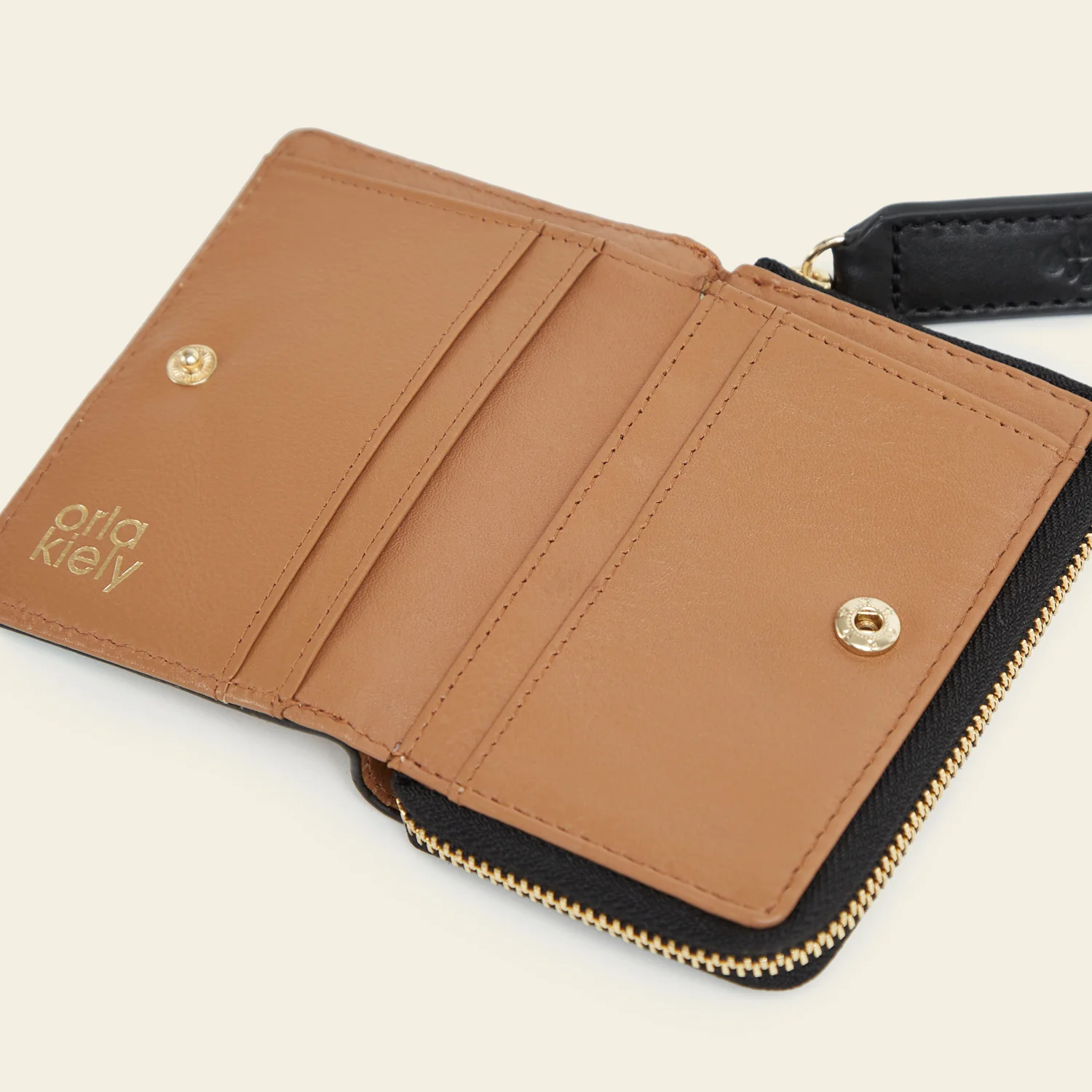 Viola Small Wallet - Tan Floating Flower - Image 5