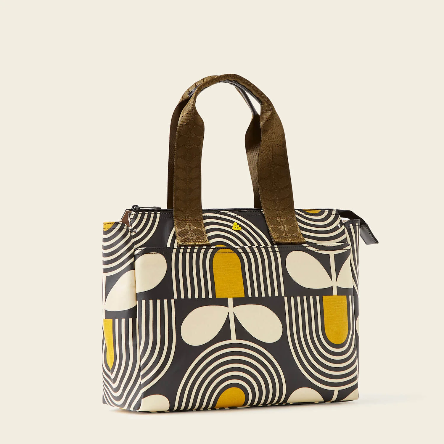 Walker Tote - Giant Striped Tulip Noir - Image 3