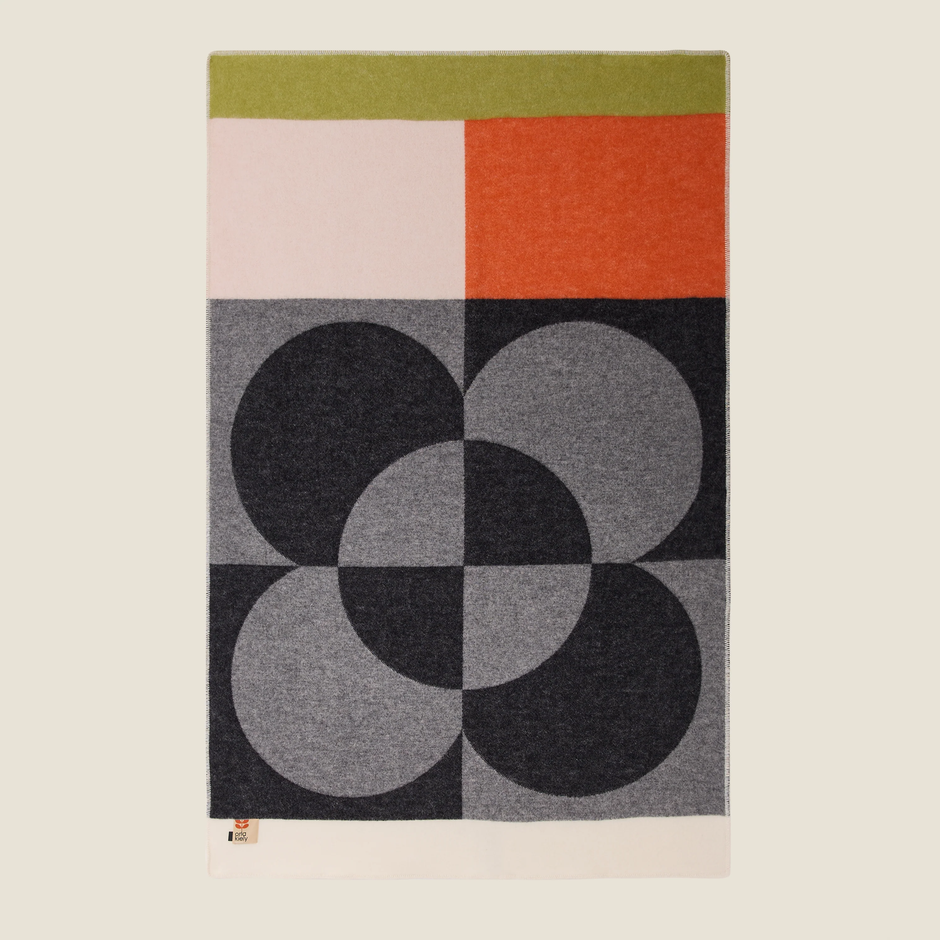 Wool Blanket - Quartered Flower Storm Paprika - Image 2