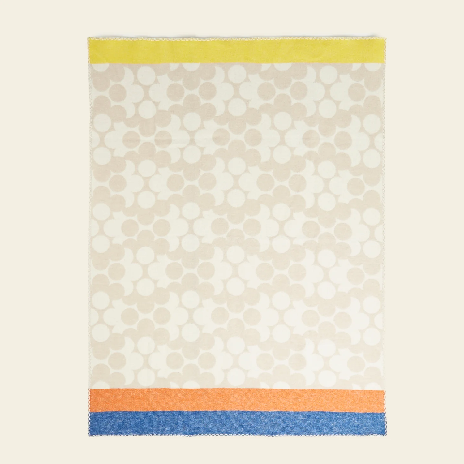 Wool Jacquard Blanket - Puzzle Flower - Image 2