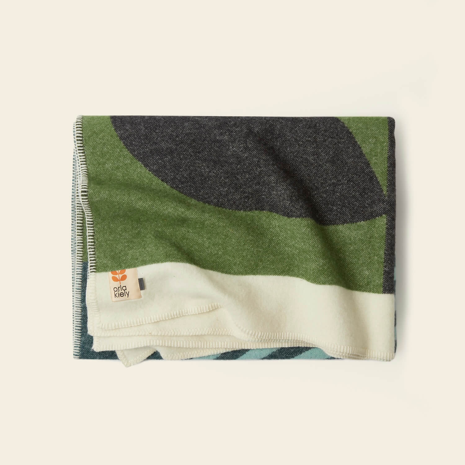 Wool Jacquard Blanket - Striped Tulip - Image 4